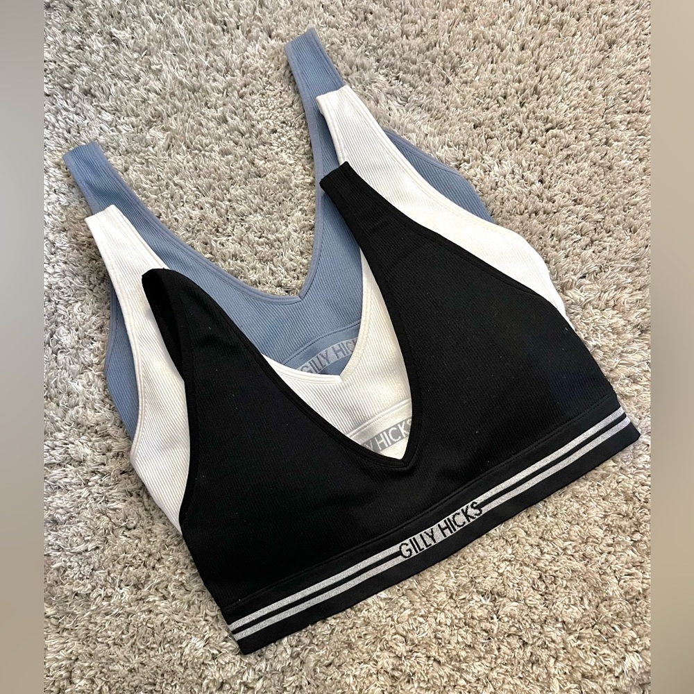 Gilly Hicks x Hollister - Tri Color Set Bralettes